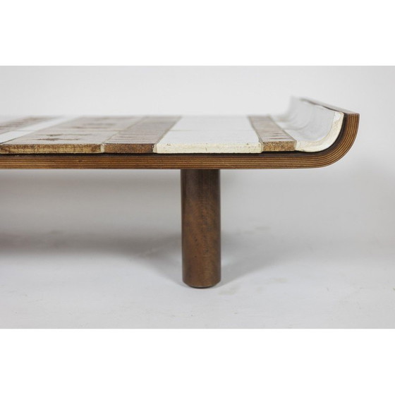 Image 1 of Table basse vintage en céramique en forme de "pagode" par Roger Capron, France 1970