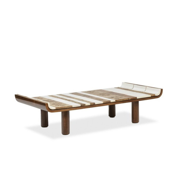 Image 1 of Table basse vintage en céramique en forme de "pagode" par Roger Capron, France 1970