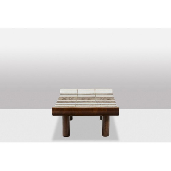 Image 1 of Table basse vintage en céramique en forme de "pagode" par Roger Capron, France 1970