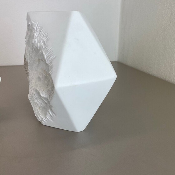 Image 1 of Paire de vases en porcelaine Op Art vintage par Ak Kaiser, Allemagne 1970