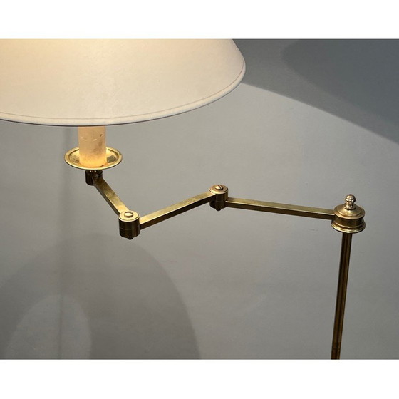 Image 1 of Lampe de lecture vintage en laiton avec bras amovible, 1940