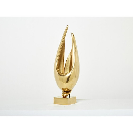 Image 1 of Lampe vintage en bronze doré par Michel Armand, 1970