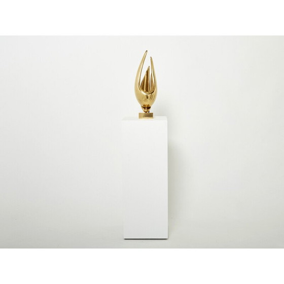 Image 1 of Lampe vintage en bronze doré par Michel Armand, 1970