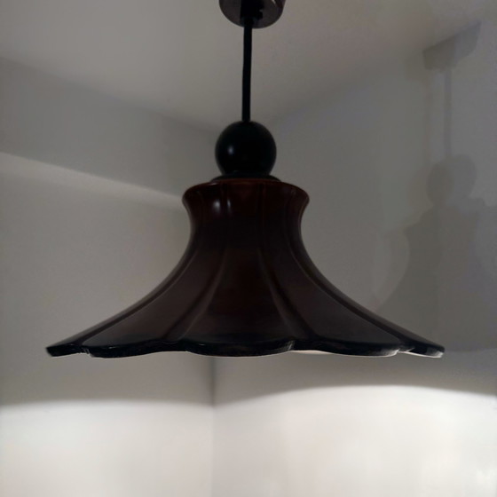 Image 1 of Suspension Fleur Céramique Années 70