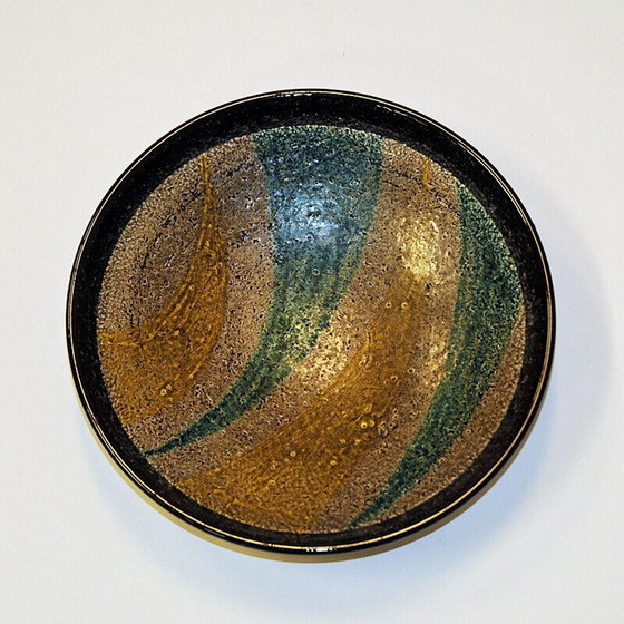 Image 1 of Plat vintage en céramique Campo par Ingrid Atterberg pour Upsala-Ekeby, Suède 1950