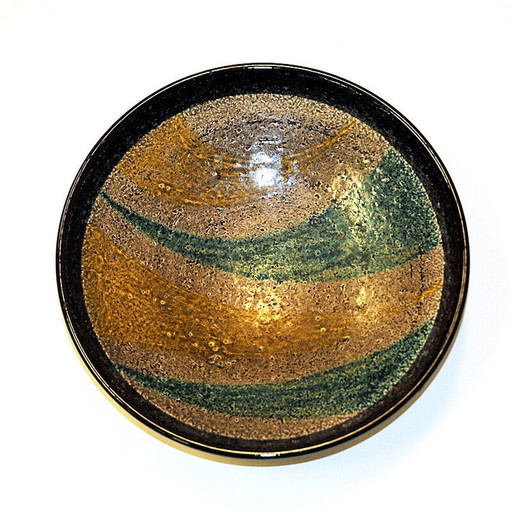Plat vintage en céramique Campo par Ingrid Atterberg pour Upsala-Ekeby, Suède 1950