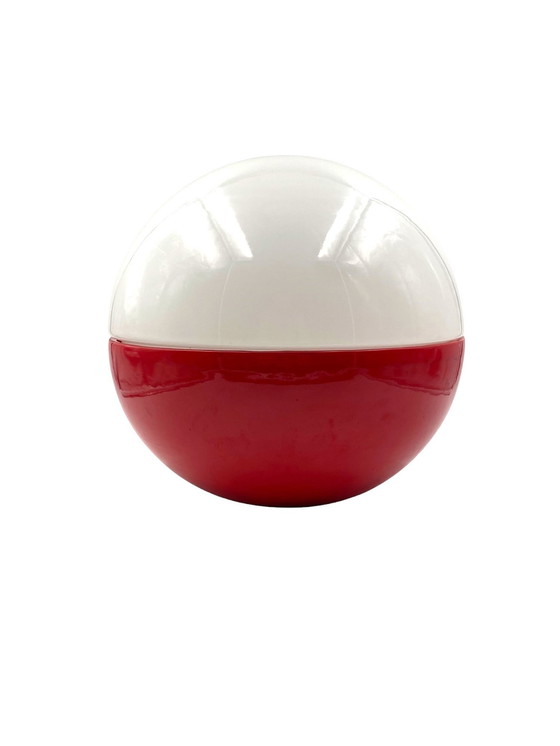 Image 1 of Lampe de table en céramique et verre de l'ère spatiale, Alvino Bagni Italie 1970S