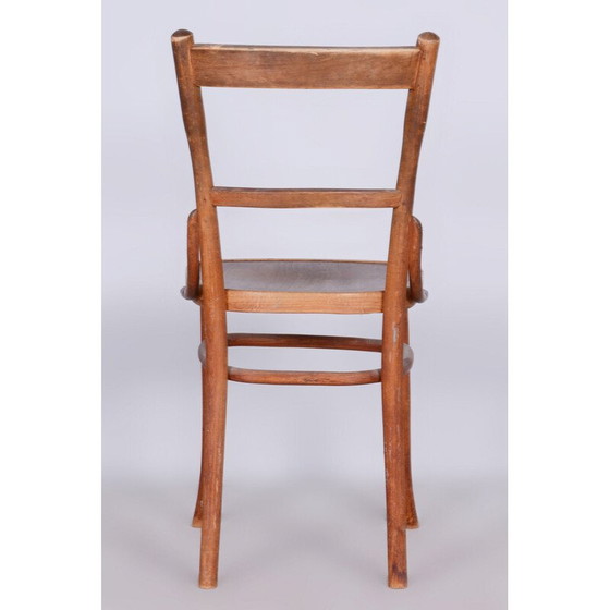 Image 1 of Chaise Vintage Art Déco en hêtre par Fischel, Tchécoslovaquie 1920