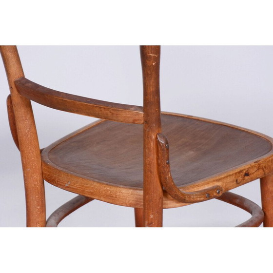 Image 1 of Chaise Vintage Art Déco en hêtre par Fischel, Tchécoslovaquie 1920