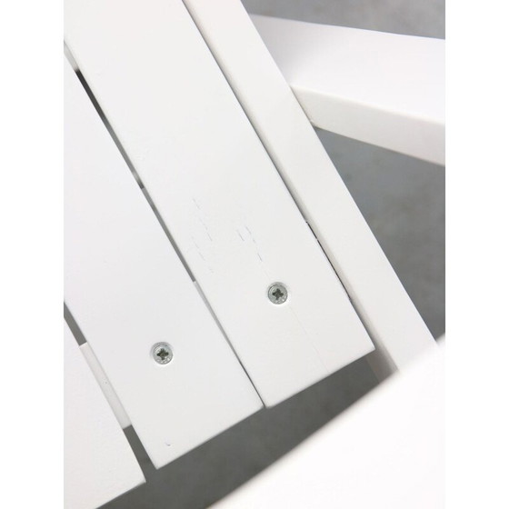 Image 1 of Paire de chaises pliantes Trieste blanches vintage par Aldo Jacober pour Bazzani