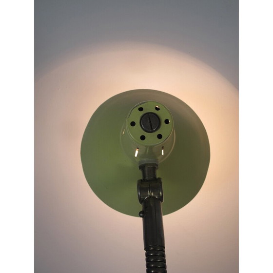 Image 1 of Lampe de table jaune par H.Busquet pour Hala - années 1950
