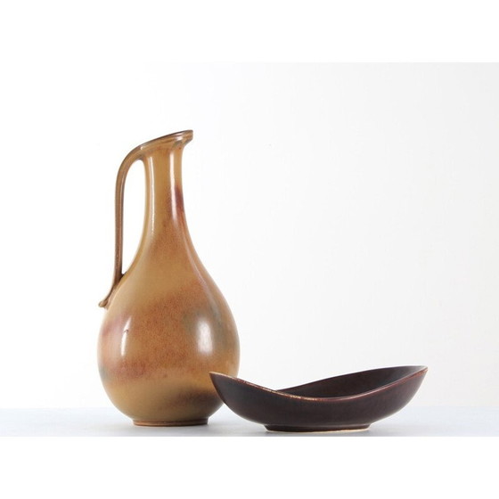 Image 1 of Cruche scandinave vintage en céramique par Gunnar Nylund pour Rorstrand, 1950