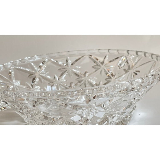 Image 1 of Plat vintage en cristal ciselé