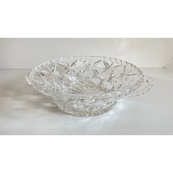 Image 1 of Plat vintage en cristal ciselé