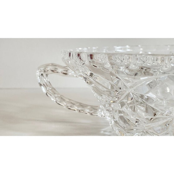 Image 1 of Plat vintage en cristal ciselé