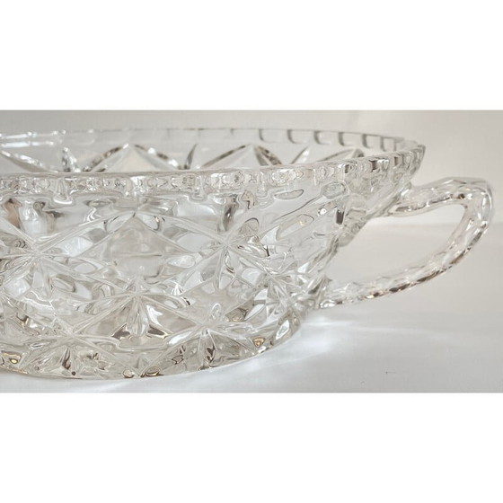 Image 1 of Plat vintage en cristal ciselé