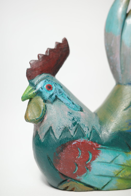 Coq artisanal d'art populaire