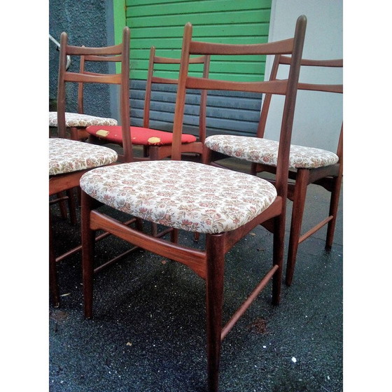 Image 1 of Ensemble de 6 chaises de salle à manger danoises vintage