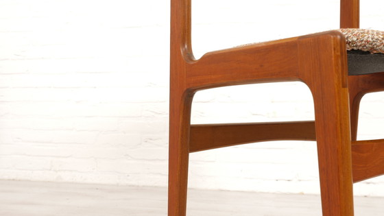 Image 1 of Ensemble de 6 chaises de salle à manger | Vintage | Re-upholstered