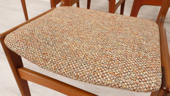 Image 1 of Ensemble de 6 chaises de salle à manger | Vintage | Re-upholstered