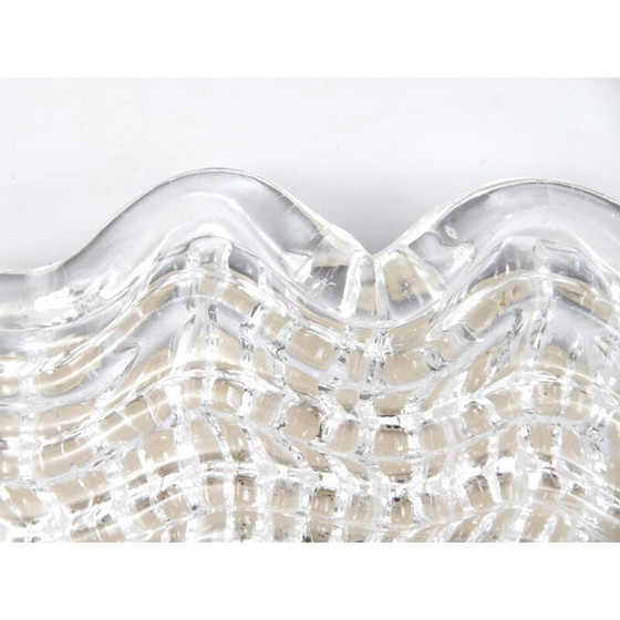 Image 1 of Plafonnier scandinave vintage en cristal par Carl Fagerlund pour Orrefors, 1960