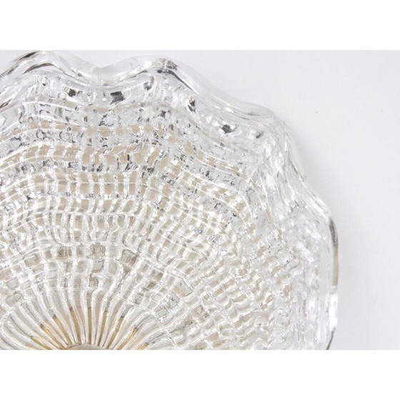 Image 1 of Plafonnier scandinave vintage en cristal par Carl Fagerlund pour Orrefors, 1960