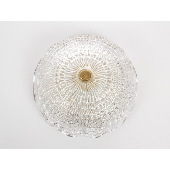Image 1 of Plafonnier scandinave vintage en cristal par Carl Fagerlund pour Orrefors, 1960