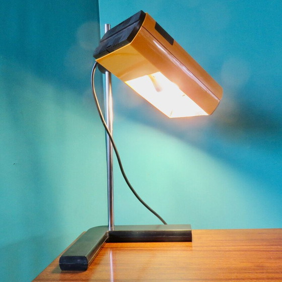 Image 1 of Lampe de bureau vintage Manade orange