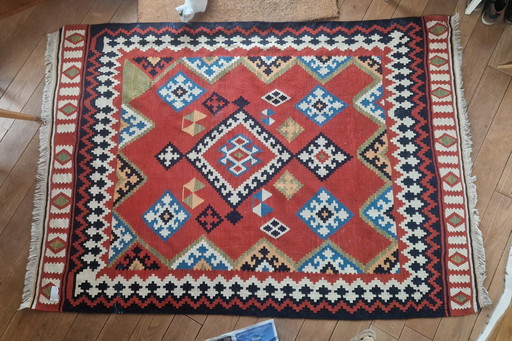 Grand tapis Kilim d'Iran 177 X 253 Cm