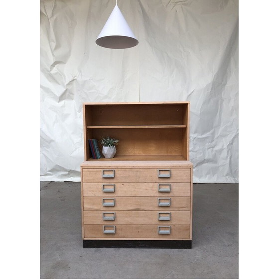 Image 1 of Commode bibliothèque vintage Esavian, école ESA, 1970