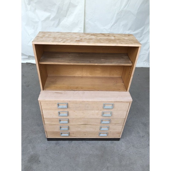 Image 1 of Commode bibliothèque vintage Esavian, école ESA, 1970