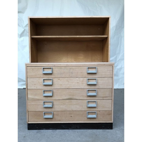 Image 1 of Commode bibliothèque vintage Esavian, école ESA, 1970