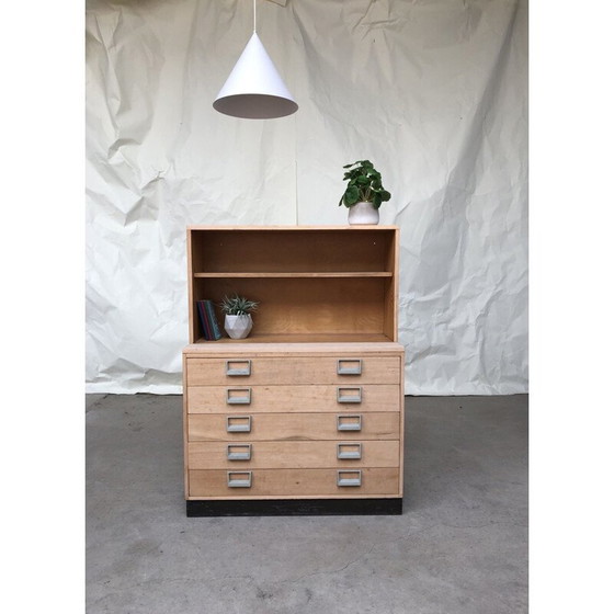 Image 1 of Commode bibliothèque vintage Esavian, école ESA, 1970