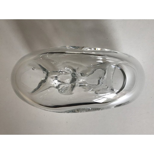 Vase vintage par Jiri Pacinck pour Ajeto Sklarna Lasvit, République Tchèque 1980