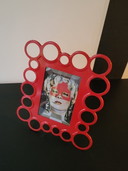 Cadre photo vintage IKEA rouge dans le style Pop-Art