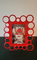 Cadre photo vintage IKEA rouge dans le style Pop-Art