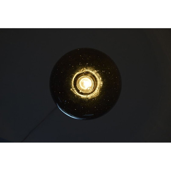 Image 1 of Lampe suspendue vintage en verre et laiton par Kamenicky Senov, Tchécoslovaquie 1960