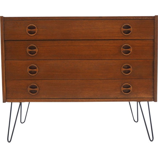 Commode vintage en teck recyclé, Danemark 1960