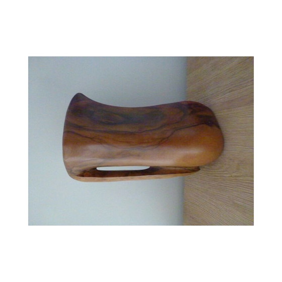 Image 1 of Pichet vintage en bois d'olivier massif 1970