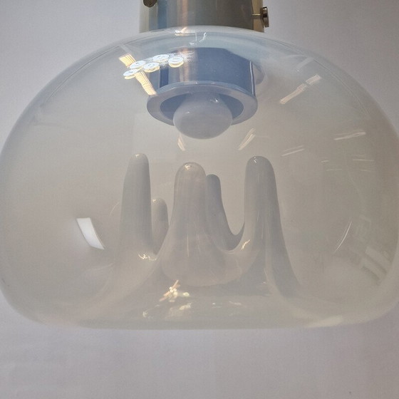 Image 1 of Lampe suspendue vintage en verre de Murano par Toni Zuccheri pour VeArt, Italie 1970