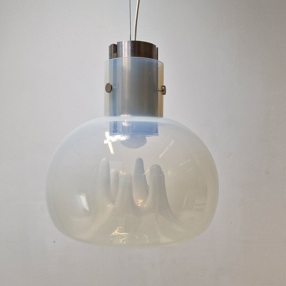 Image 1 of Lampe suspendue vintage en verre de Murano par Toni Zuccheri pour VeArt, Italie 1970