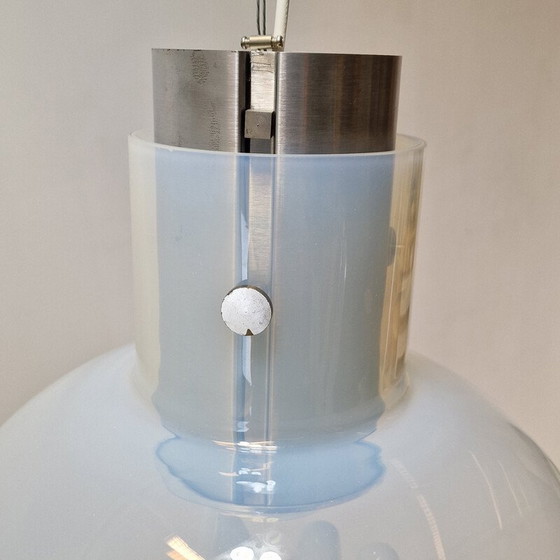 Image 1 of Lampe suspendue vintage en verre de Murano par Toni Zuccheri pour VeArt, Italie 1970