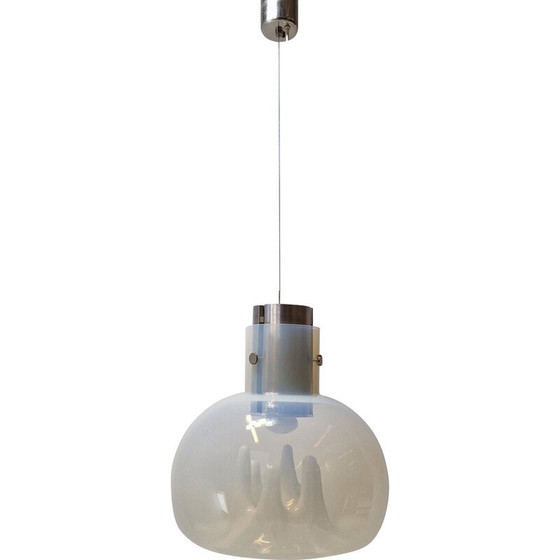 Image 1 of Lampe suspendue vintage en verre de Murano par Toni Zuccheri pour VeArt, Italie 1970