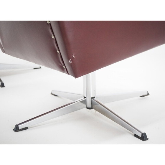 Image 1 of Ensemble de 4 fauteuils rotatifs du milieu du siècle dernier, 1970