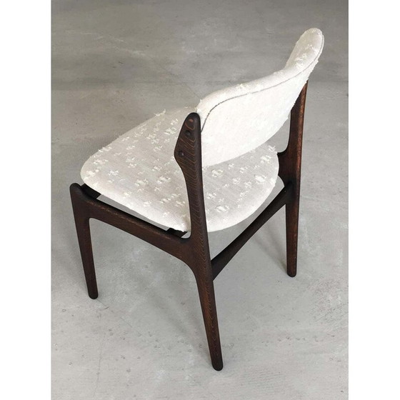 Image 1 of Ensemble de 8 chaises de salle à manger en chêne tanné par Erik Buch 1960s