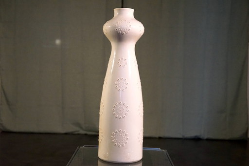 Vase de sol blanc de Ludwig Zepner, Allemagne, 1960Er