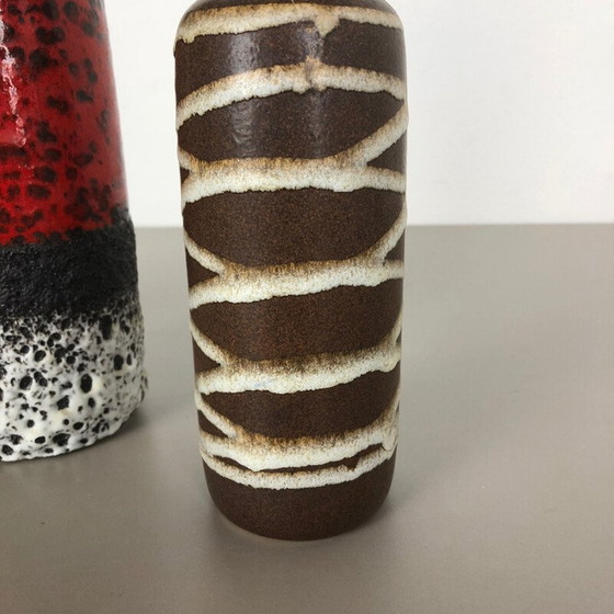 Image 1 of Ensemble de 4 vases de sol en céramique vintage par Zöller et Born, Allemagne 1950