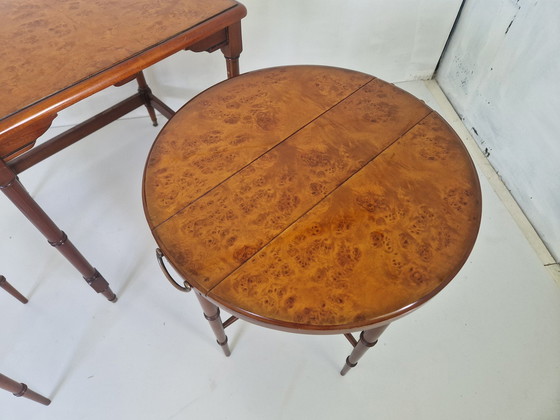 Image 1 of Tables gigognes en bois d'acajou