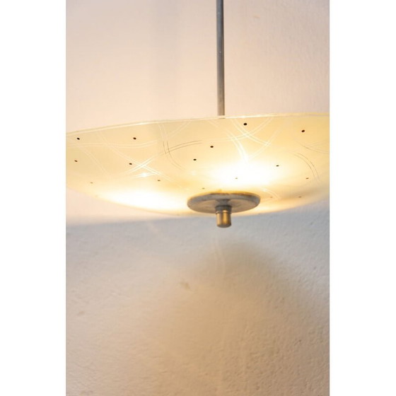 Image 1 of Suspension en verre vintage, Tchécoslovaquie 1960