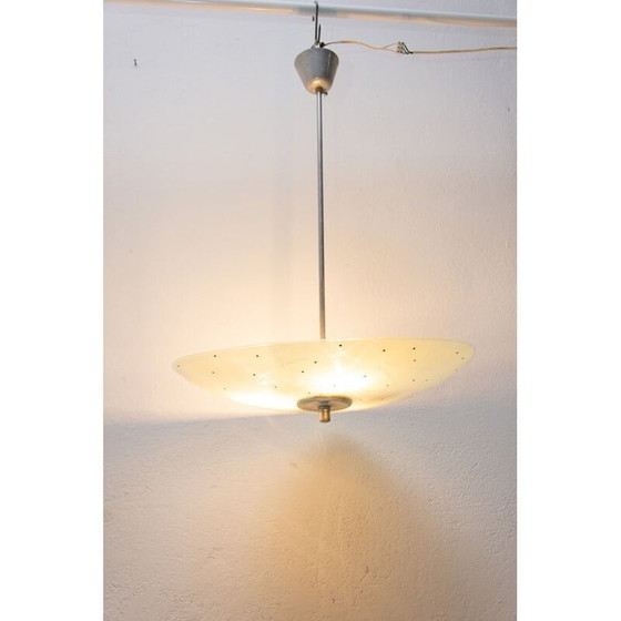 Image 1 of Suspension en verre vintage, Tchécoslovaquie 1960